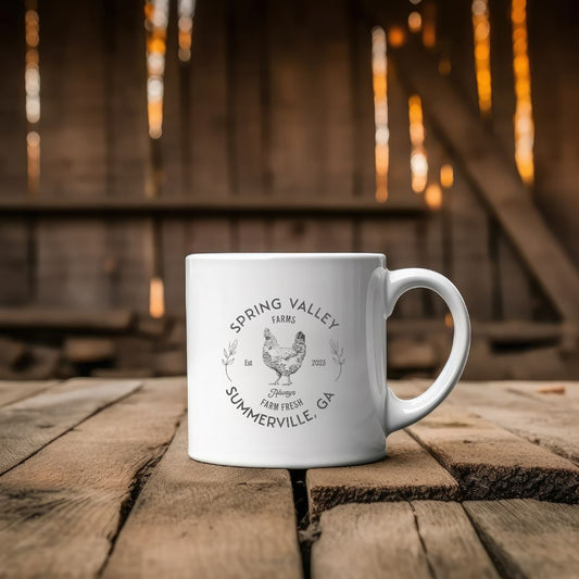 Custom Farm Ceramic Mug 11 or 15oz