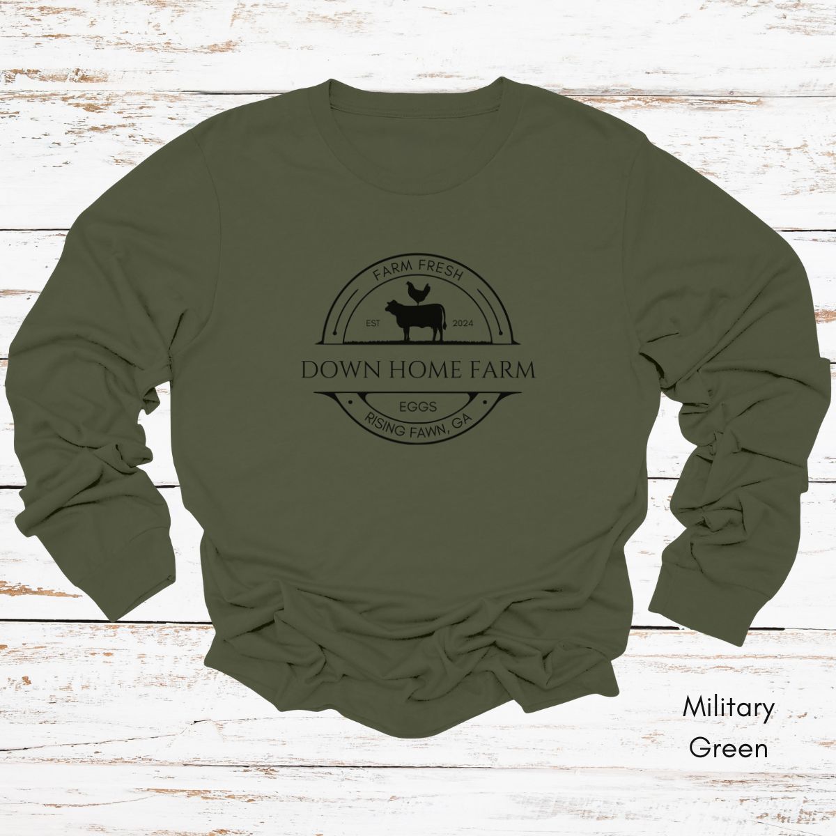 Custom Long Sleeve Light Weight Jersey Local Farm Tee