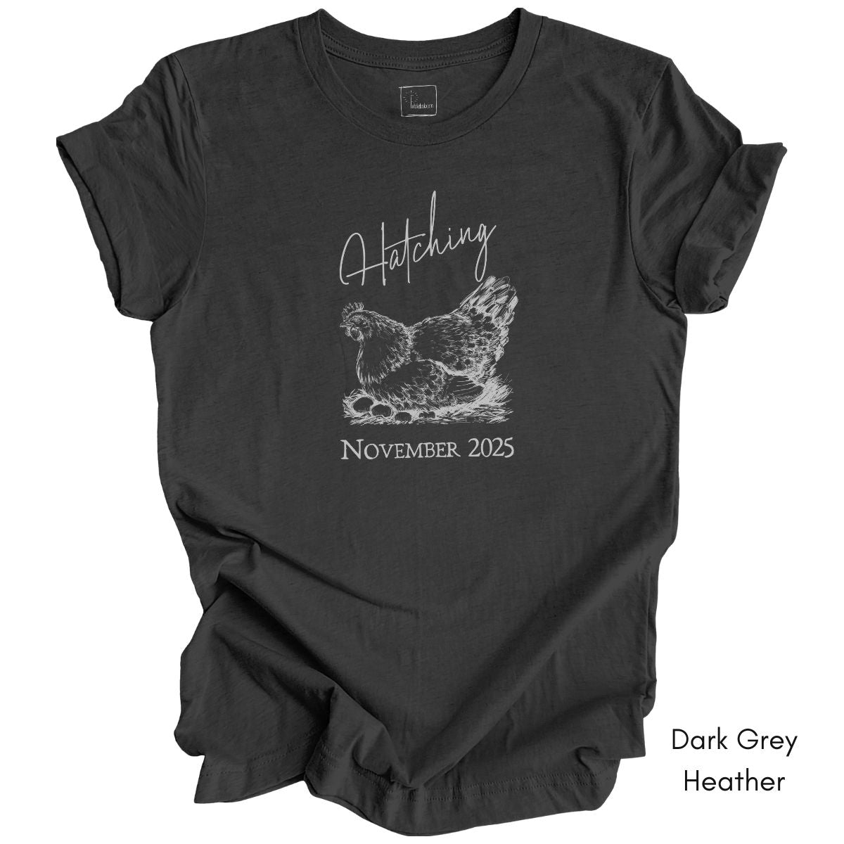 Hatching Custom Pregnancy Announcement Tee - Unisex Jersey Light Weight T-shirt