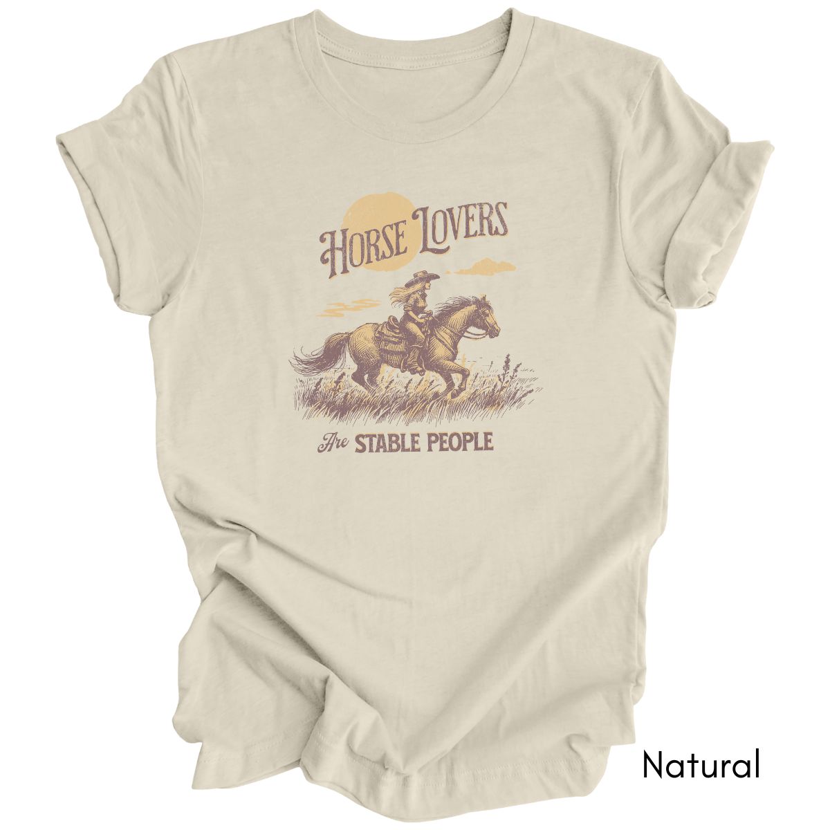 Horse Lovers are Stable People Tee - Funny Horse Lover Short Sleeve Tee | Equestrian T-shirt | Gift for Horse Lover Horse Owner