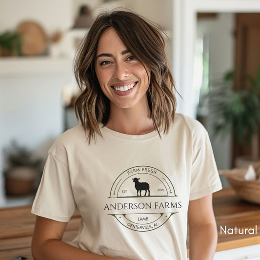 Custom Sheep Farm Tee