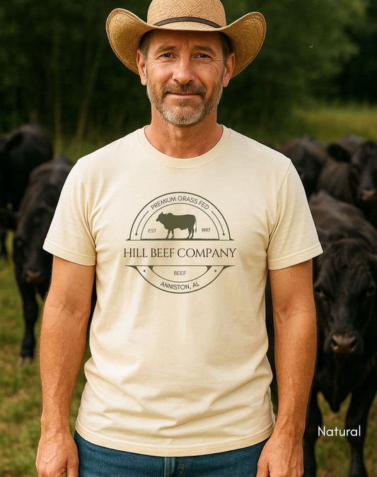 Custom Cattle Beef Farm Light Weight Unisex Jersy T-shirt Steer Version