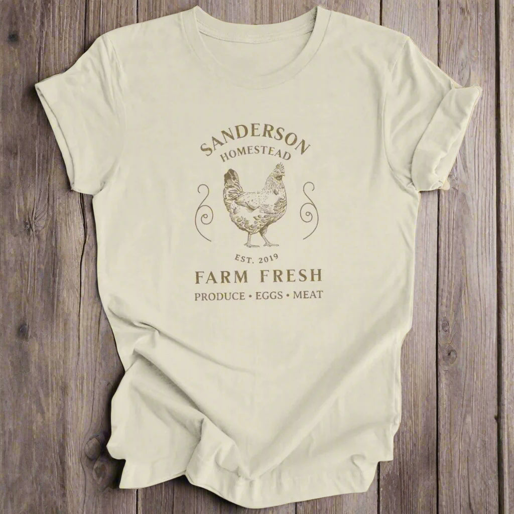 Custom Homestead/ Farm Chicken Tshirt