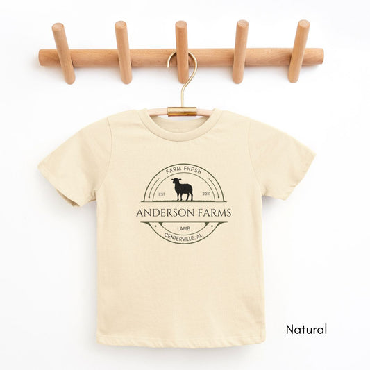 Custom YOUTH/KIDS Sheep Farm Tshirt