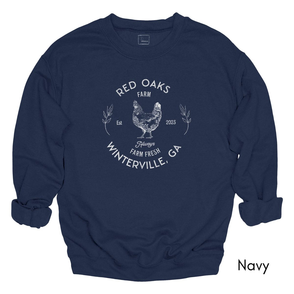 Custom Chicken Farm Unisex Crewneck Sweatshirt