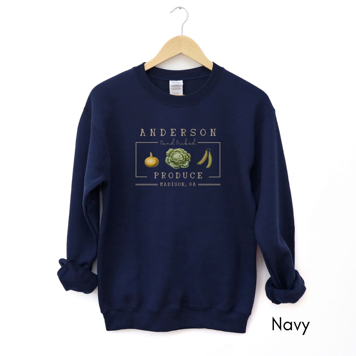 Custom Farm Produce Sweatshirt - Unisex Heavy Blend Crewneck Sweatshirt| Farmer's Market sweatshirt | Local farm shirt |Personalized Gardener's Sweatshirt | Vegetable Lover's