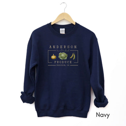 Custom Farm Sweatshirt - Unisex Heavy Blend Crewneck Sweatshirt| Farmer's Market sweatshirt | Local farm shirt |Personalized Gardener's Sweatshirt | Vegetable Lover's