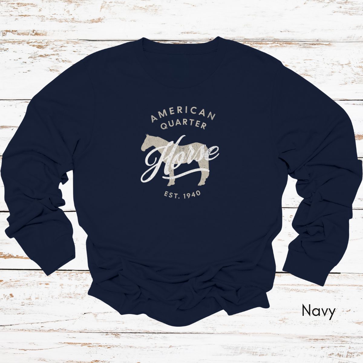 American Quarter Horse Long Sleeve Light Weight Jersey Unisex T-shirt