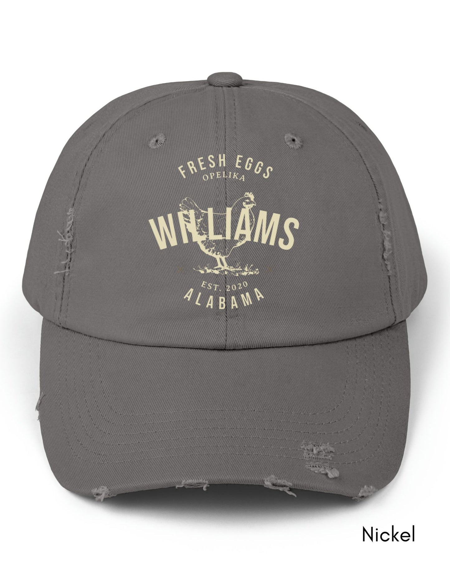Custom Local Egg Farm Unisex Distressed Cap | Cotton Twill Personalized Hat |Egg Dealer Hat | Gift for chicken farmers | Homestead Gift