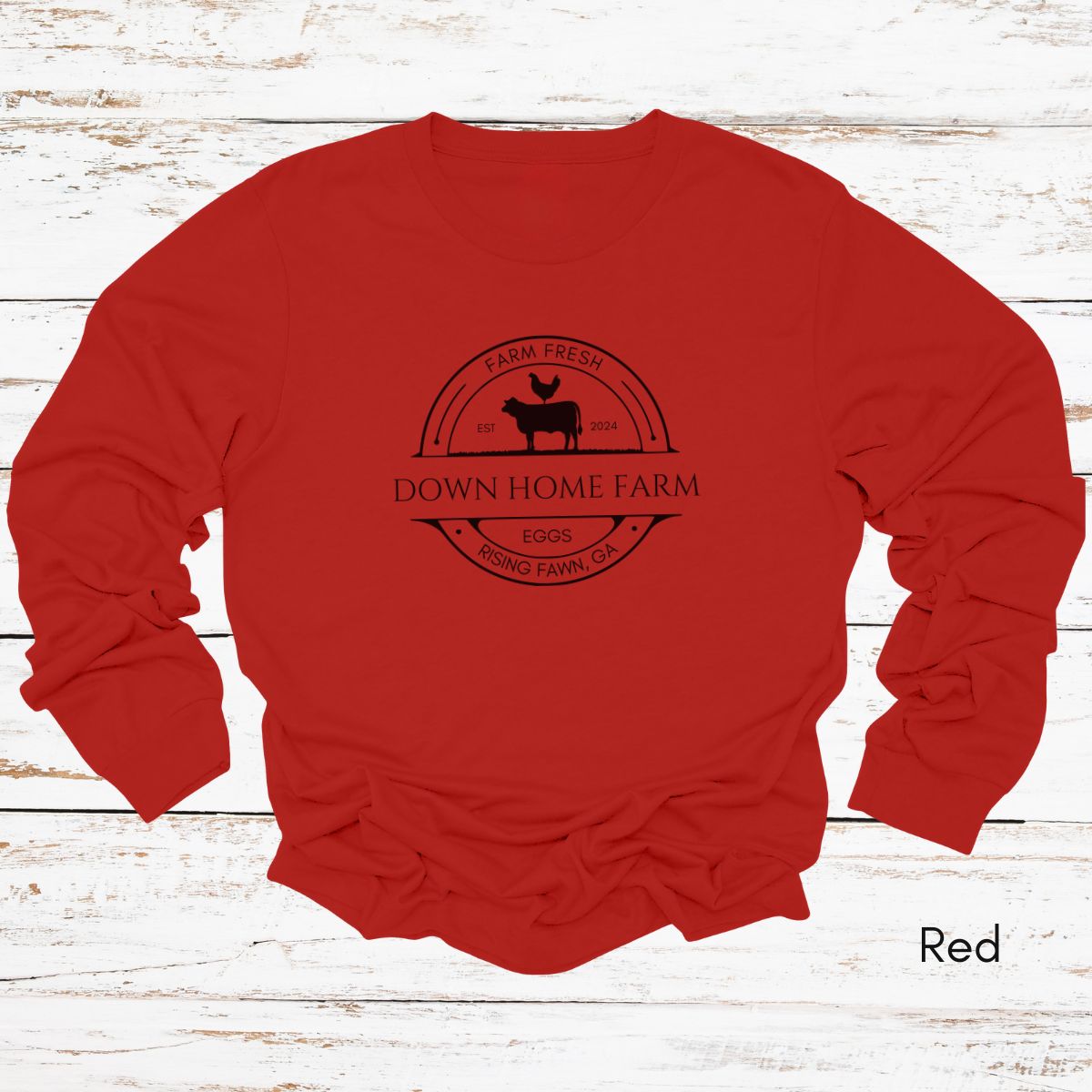 Custom Long Sleeve Light Weight Jersey Local Farm Tee
