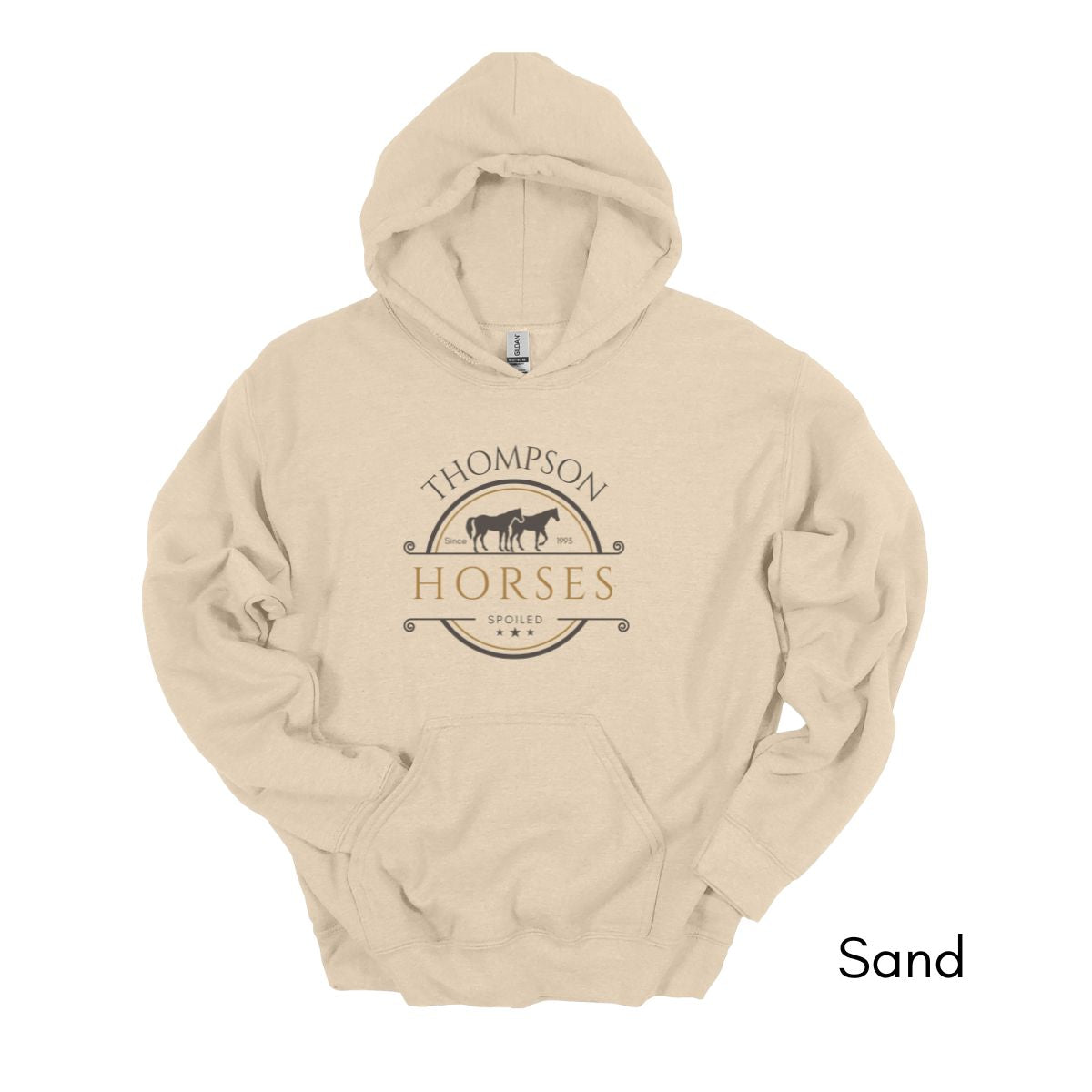 Custom spoiled horse HOODIE Unisex Heavy Blend Hooded Sweatshirt | Personalized gift for Horse Lover | Equestrian Gift