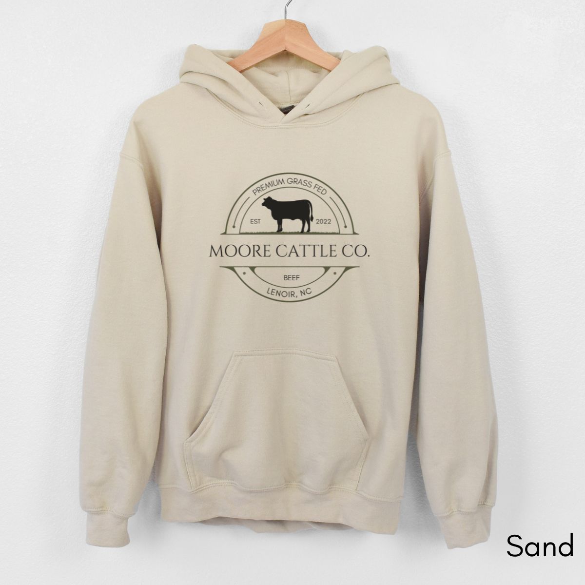 Custom cattle Farm/Ranch Heifer Version Unisex Heavy Blend Hooded Sweatshirt