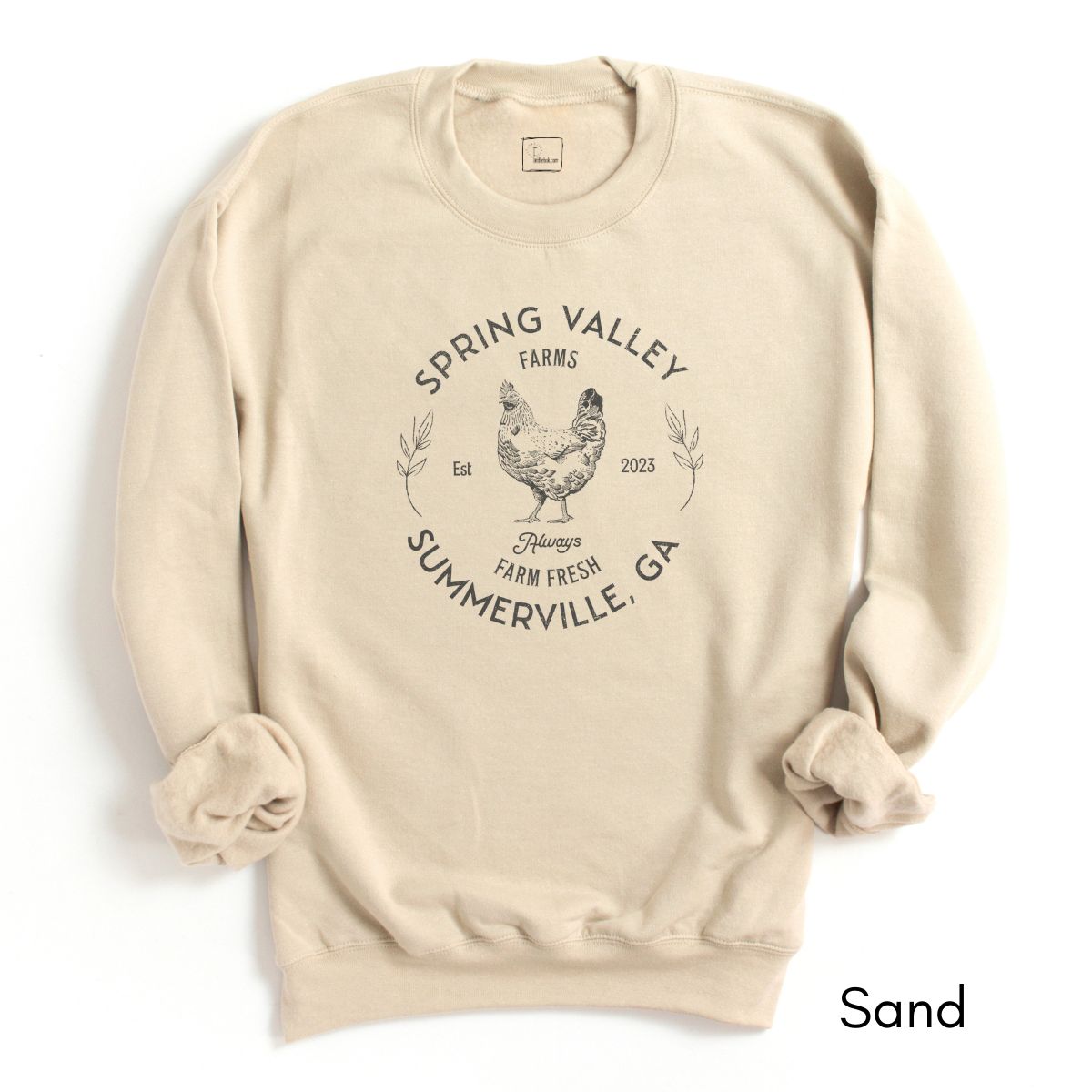 Custom Chicken Farm Unisex Crewneck Sweatshirt