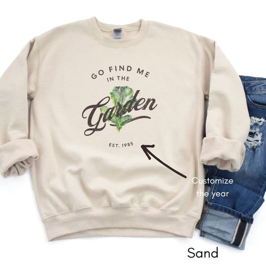 Find me in the Garden - Gardener's Sweatshirt | Unisex Heavy Blend Crewneck Sweatshirt| Farmer's Market sweatshirt | Vegetable Garden shirt |Homestead Sweatshirt | Vegetable Lover's