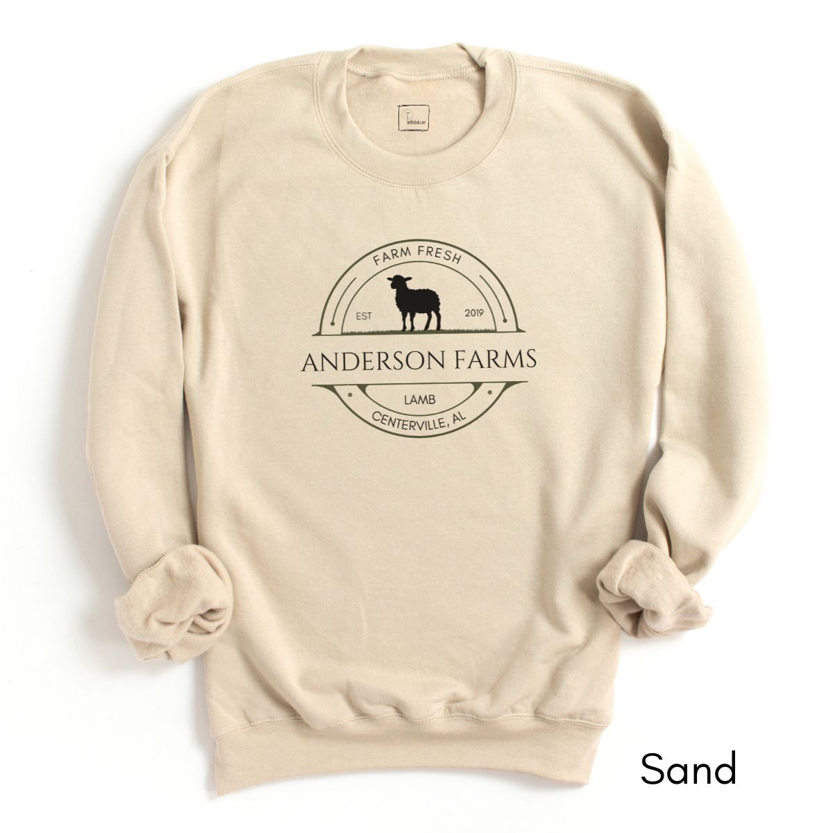 Custom Lamb Sheep Farm Unisex Crewneck Sweatshirt