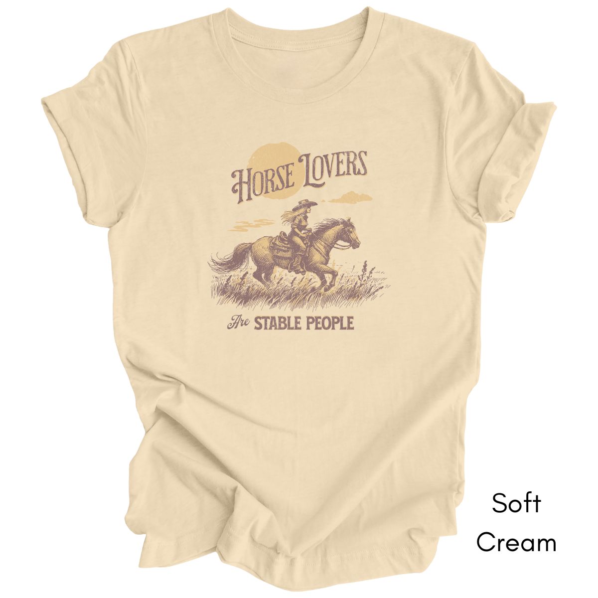 Horse Lovers are Stable People Tee - Funny Horse Lover Short Sleeve Tee | Equestrian T-shirt | Gift for Horse Lover Horse Owner