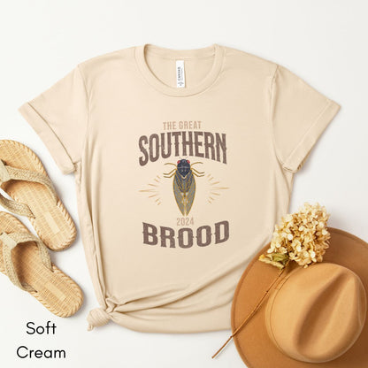 Cicada Tee | Insect Jersey Short Sleeve Tee |  Great Southern Brood T-shirt |  | Gift for Entomologist Tshirt | Nature Lover Tee