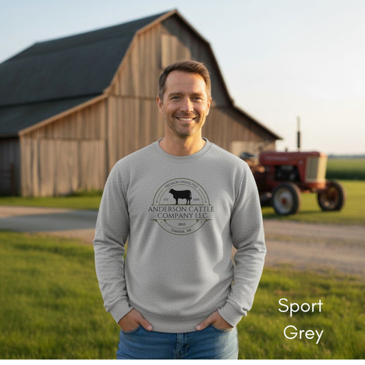 Custom Cattle Farm Heifer Version Unisex Crewneck Sweatshirt
