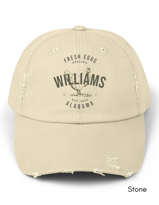 Custom Local Egg Farm Unisex Distressed Baseball Cap