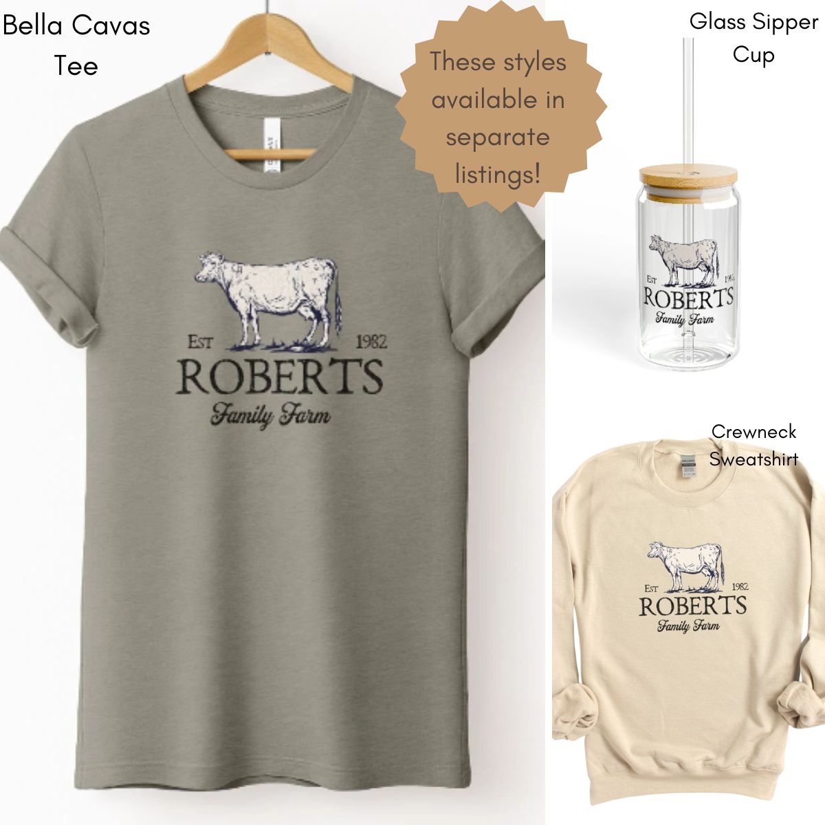 Custom Dairy Cow Family Farm Unisex Hooded Sweatshirt | Personalized Gift for Farmer | Farmer's Market Sweatshirt | Homsteading Shirt