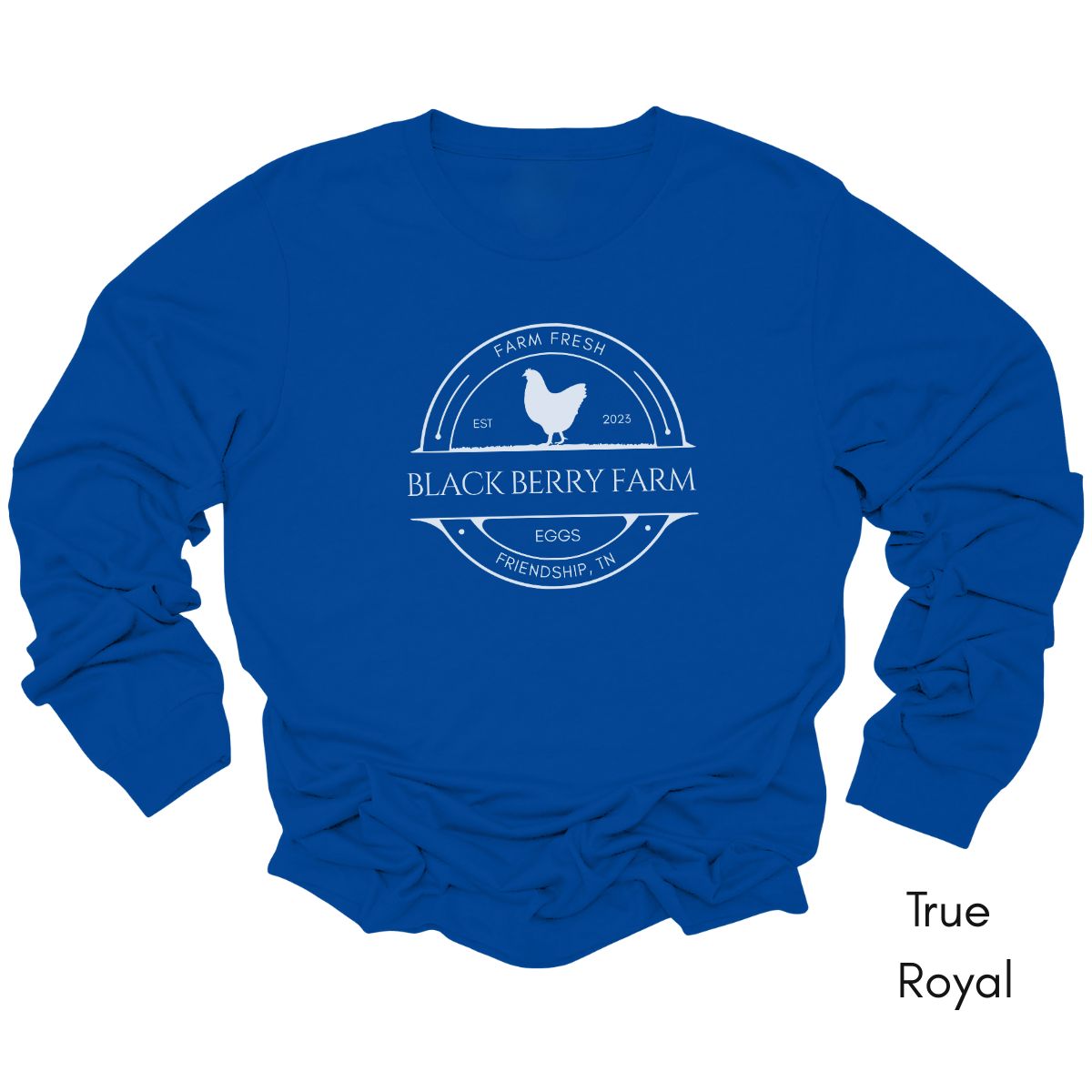 Custom Long Sleeve Light Weight Jersey Local Egg Farm Tee
