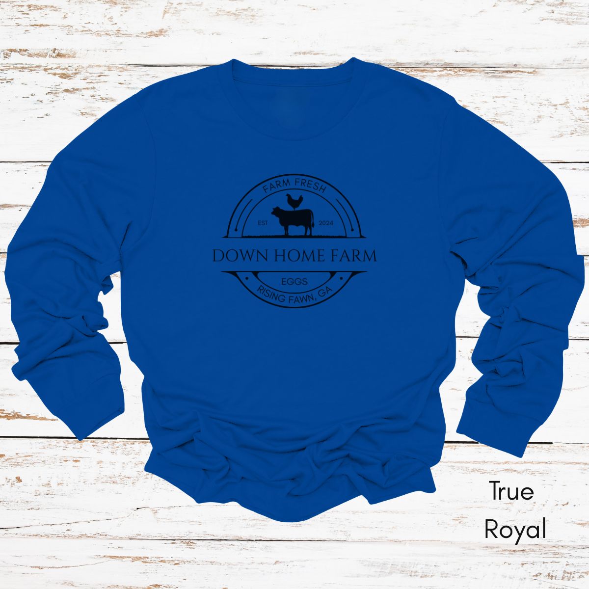 Custom Long Sleeve Light Weight Jersey Local Farm Tee