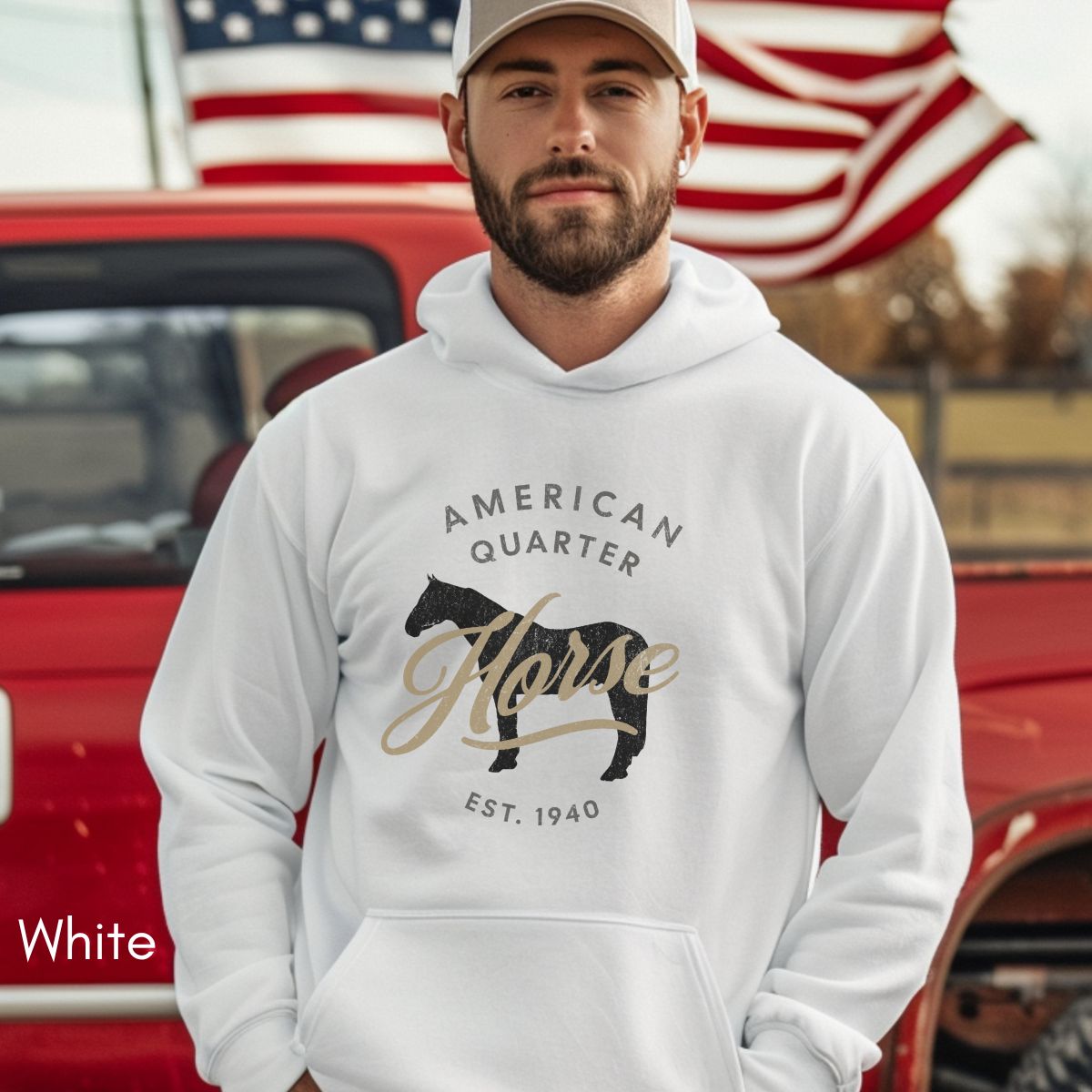 American Quarter Horse Hoodie | Unisex Heavy Blend Hooded Sweatshirt | Horse Lover Shirt | Gift for Equestrian | Gift for Horse Lover