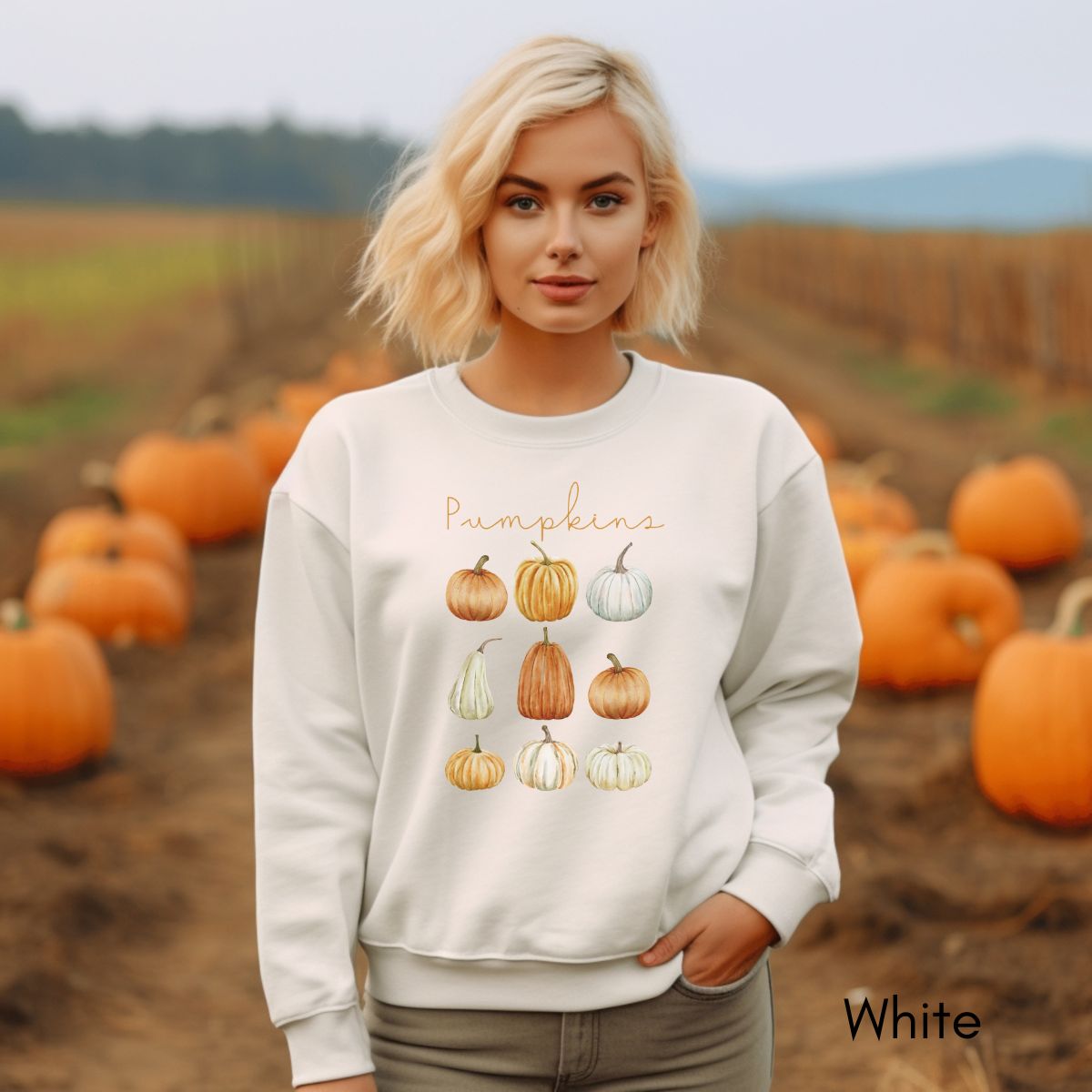 Pumpkins - Unisex Crewneck Sweatshirt | Fall Festival shirt | Halloween Sweatshirt | Autumn Pumpkin Sweatshirt | Pumpkin Fall Lovers Gift