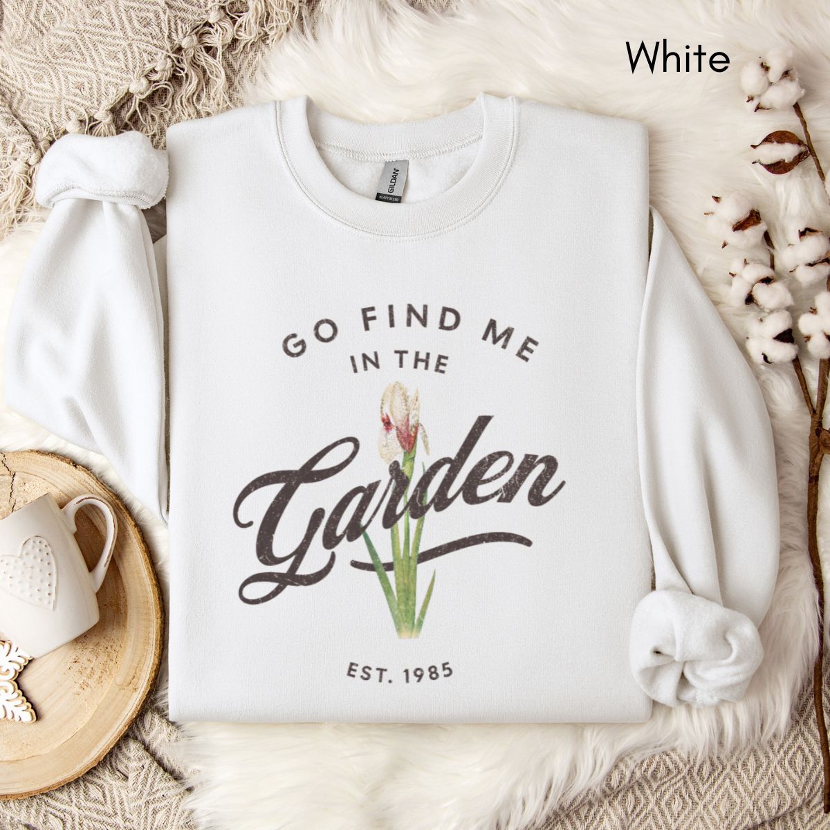 Find me in the Garden Unisex Crewneck Sweatshirt