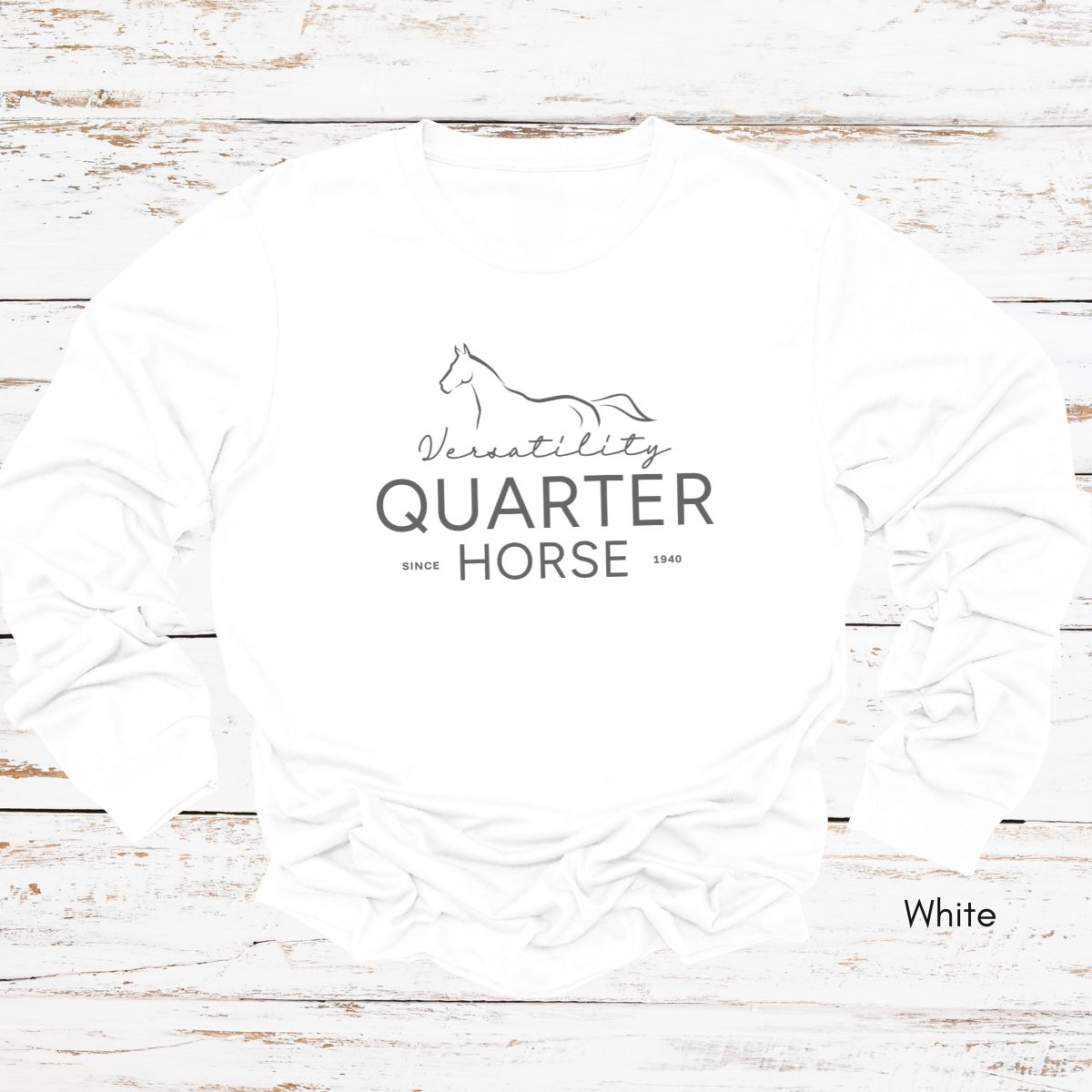 American Quarter Horse Versatility Long Sleeve Unisex T-shirt