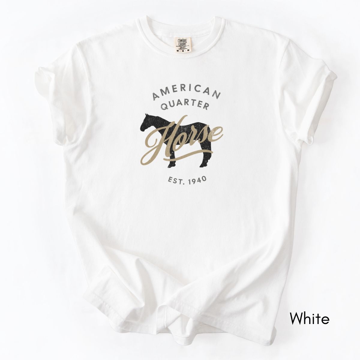 American Quarter Horse Breed Unisex Midweight Vintage Style T-Shirt