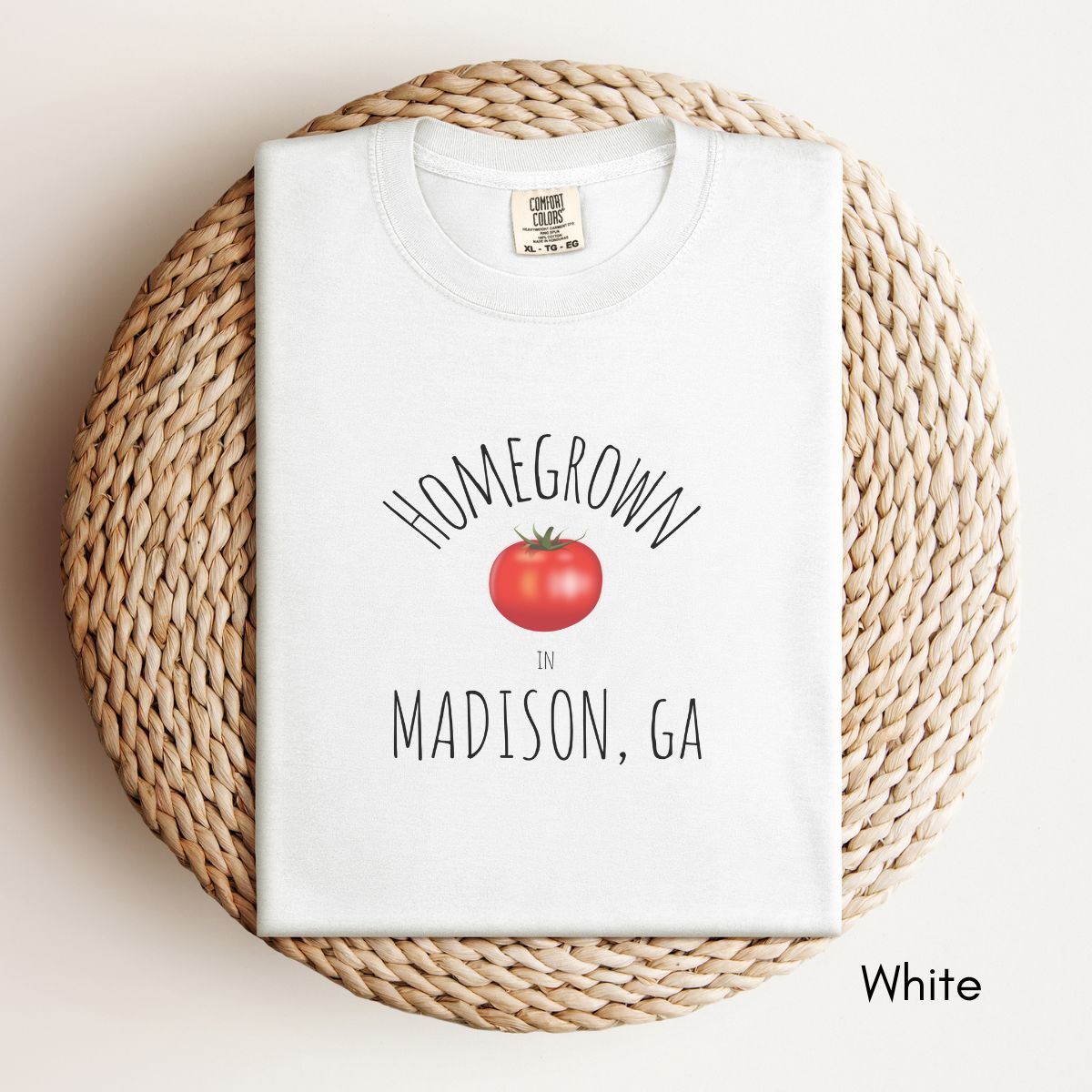 Custom Homegrown Unisex Garment-Dyed T-shirt | Farmer's Market Tshirt | Farm Life Tee | Tomato T-shirt | Vegetable Tshirt
