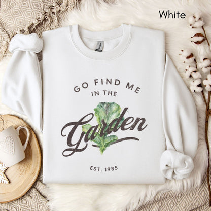 Find me in the Garden - Gardener's Sweatshirt | Unisex Heavy Blend Crewneck Sweatshirt| Farmer's Market sweatshirt | Vegetable Garden shirt |Homestead Sweatshirt | Vegetable Lover's