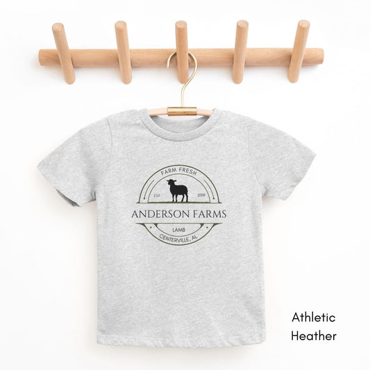 Custom TODDLER Sheep Farm Unisex Tshirt