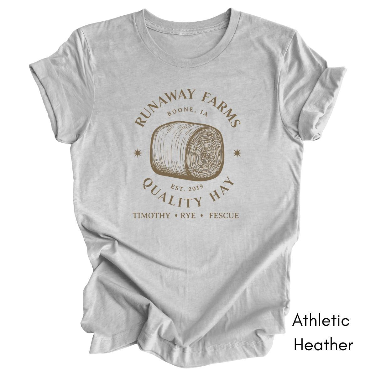 Custom Hay Farm Unisex Jersey Light Weight T-shirt