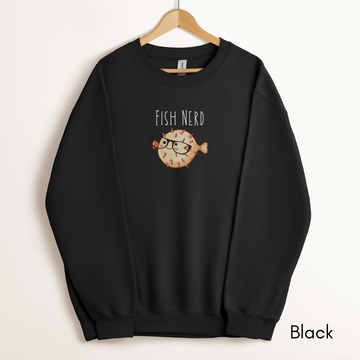 Fish Nerd - Unisex Crewneck Sweatshirt Funny Fish Lover shirt Gift for Aquarium Enthusiast Sweatshirt Ichthyology Sweatshirt Salt Water Fish