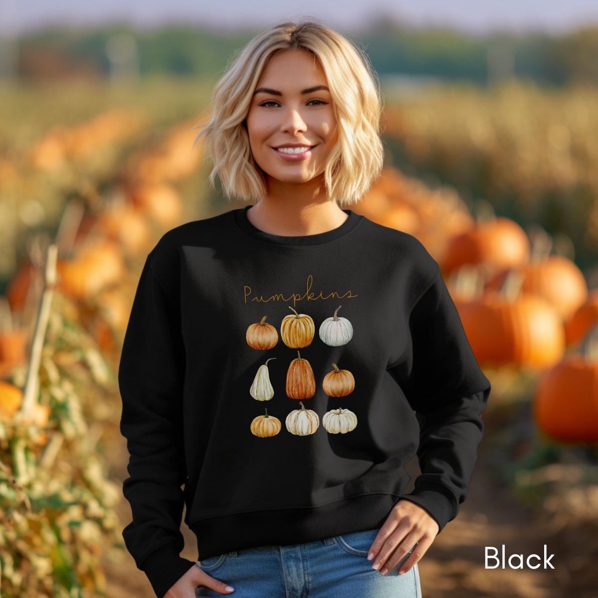 Pumpkins - Unisex Crewneck Sweatshirt | Fall Festival shirt | Halloween Sweatshirt | Autumn Pumpkin Sweatshirt | Pumpkin Fall Lovers Gift