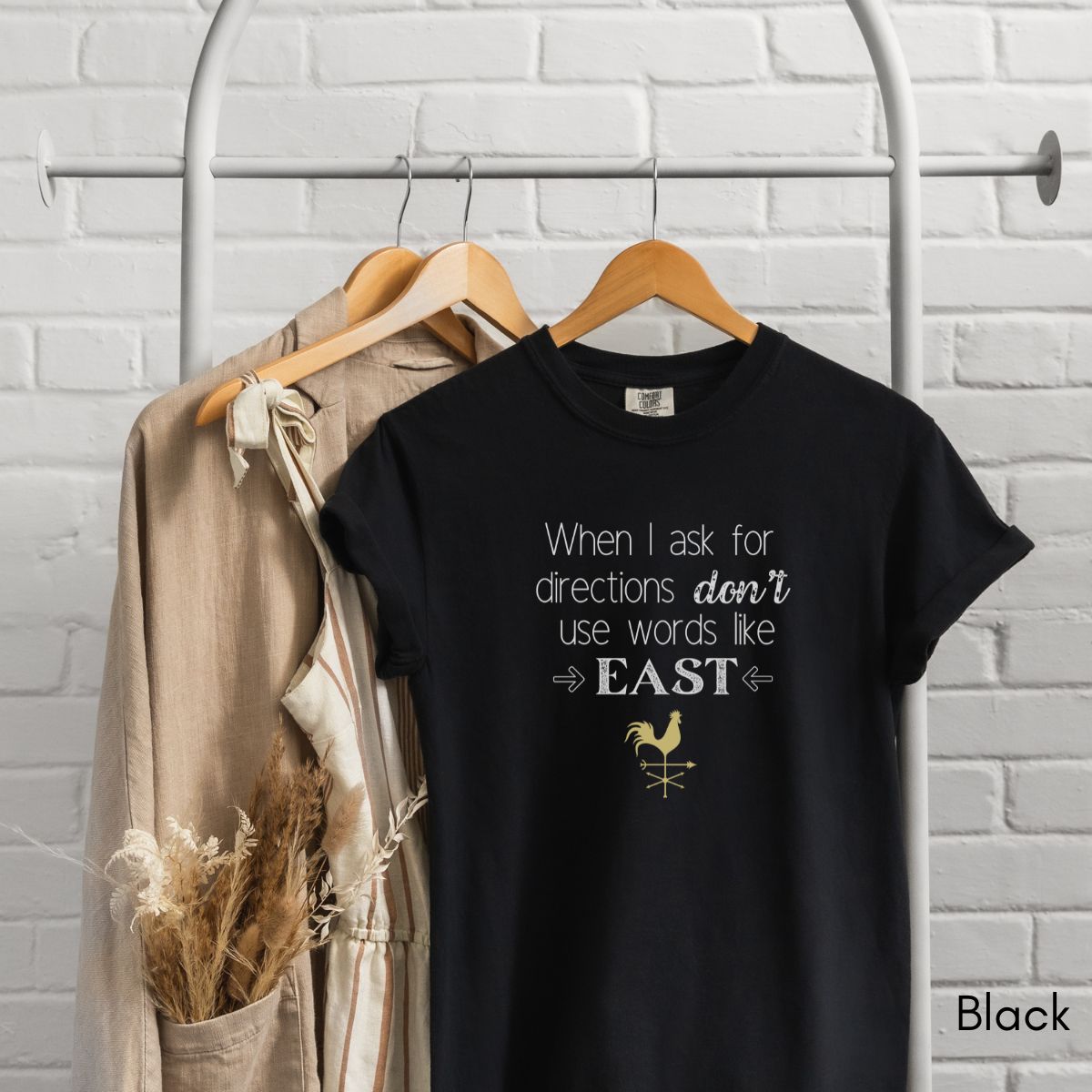Don't use words like East| Unisex Garment-Dyed T-shirt | Directionally challenged Tshirt | Funny Traveling Tee | Directional Humor T-shirt