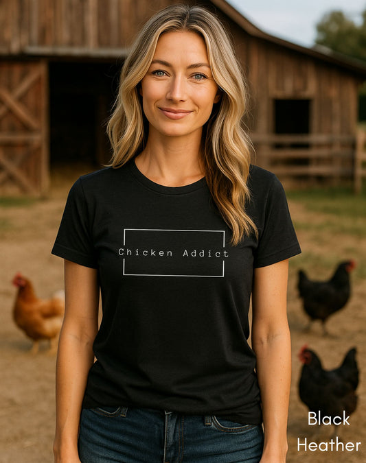 Chicken Addict Unisex Jersey Light Weight Tshirt