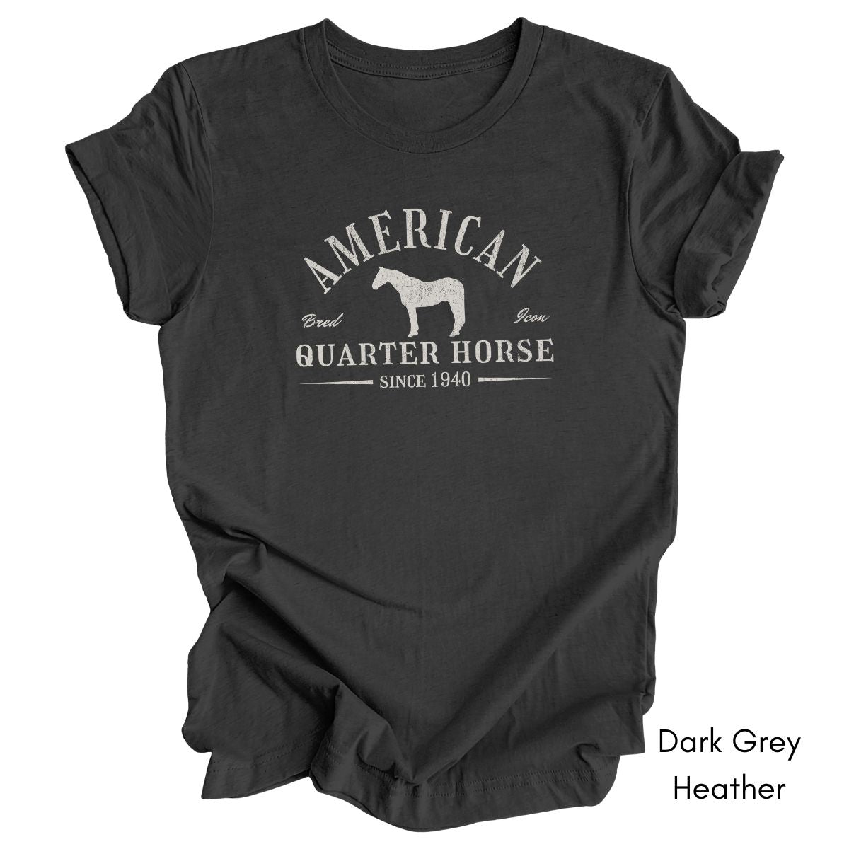 American Quarter Horse Light Weight Unisex Jersey T-shirt Dark Colors