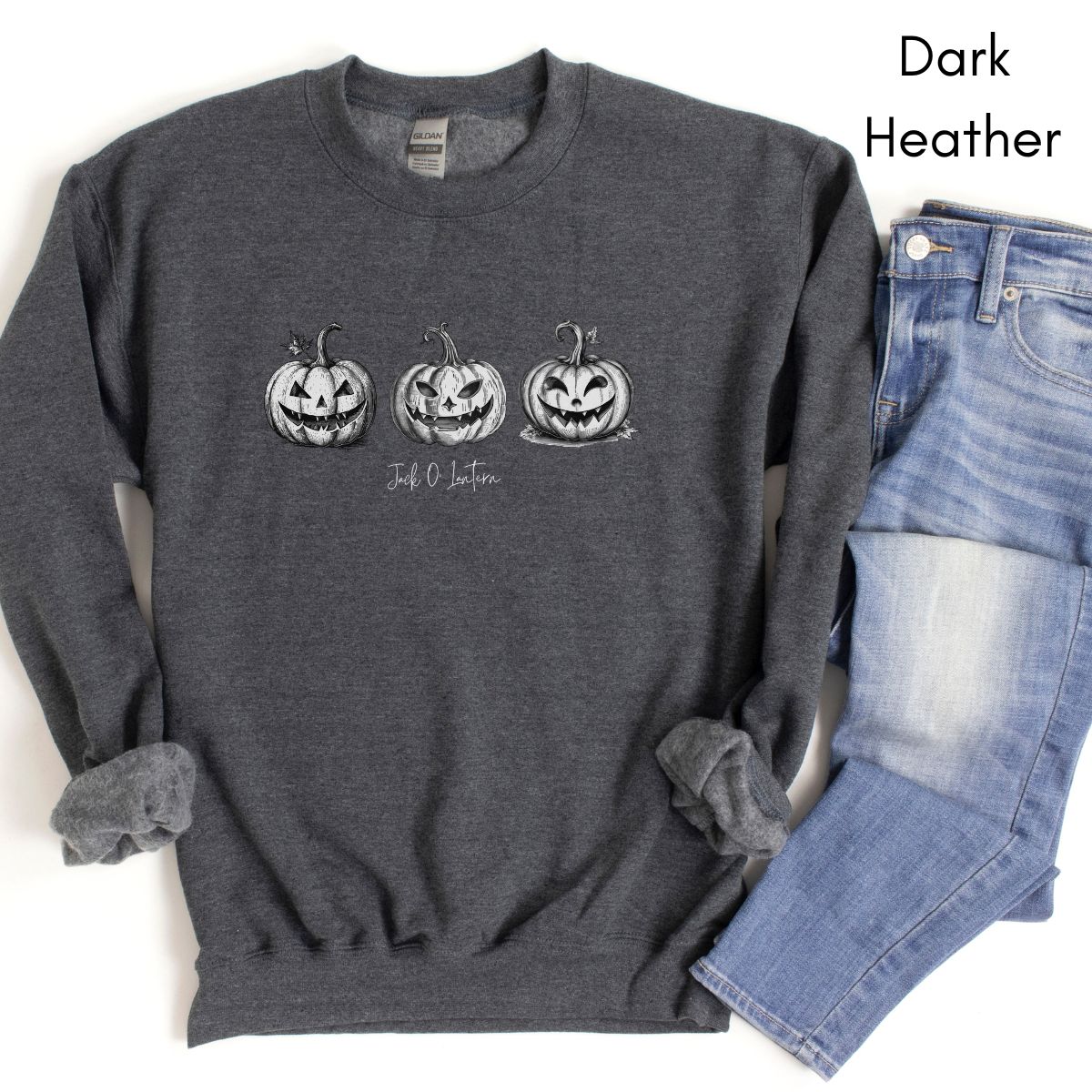 Jack O' Lantern Crewneck Sweatshirt | Halloween Sweatshirt | Pumpkin shirt | Vintage Style Fall Sweatshirt | Halloween Lover Gift