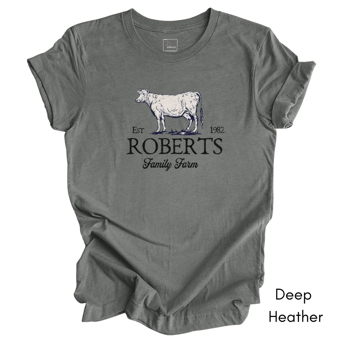 Custom Dairy Cow Family Farm Tee | Unisex Jersey Short Sleeve Tee | Gift for Homesteader | Farmer's Market T-shirt | Cow Lover Tee