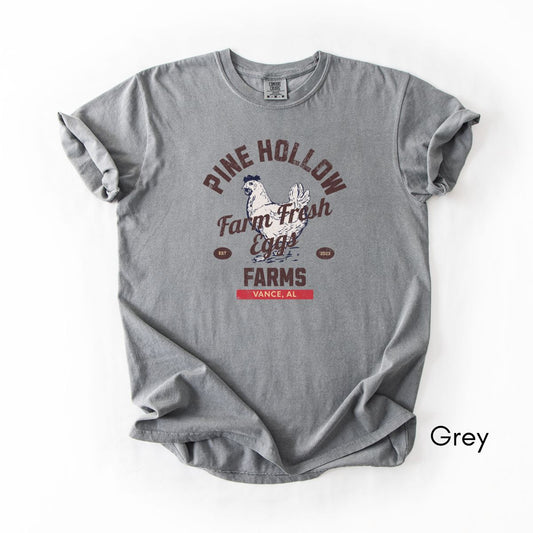 Custom Vintage Egg Farm Tee- Unisex Midweight T-shirt