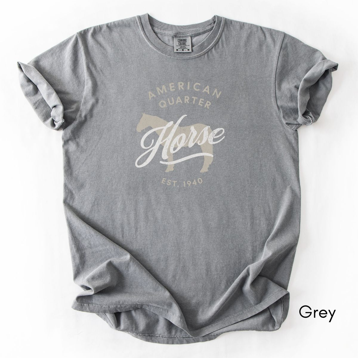 American Quarter Horse Breed Unisex Midweight Vintage Style T-Shirt