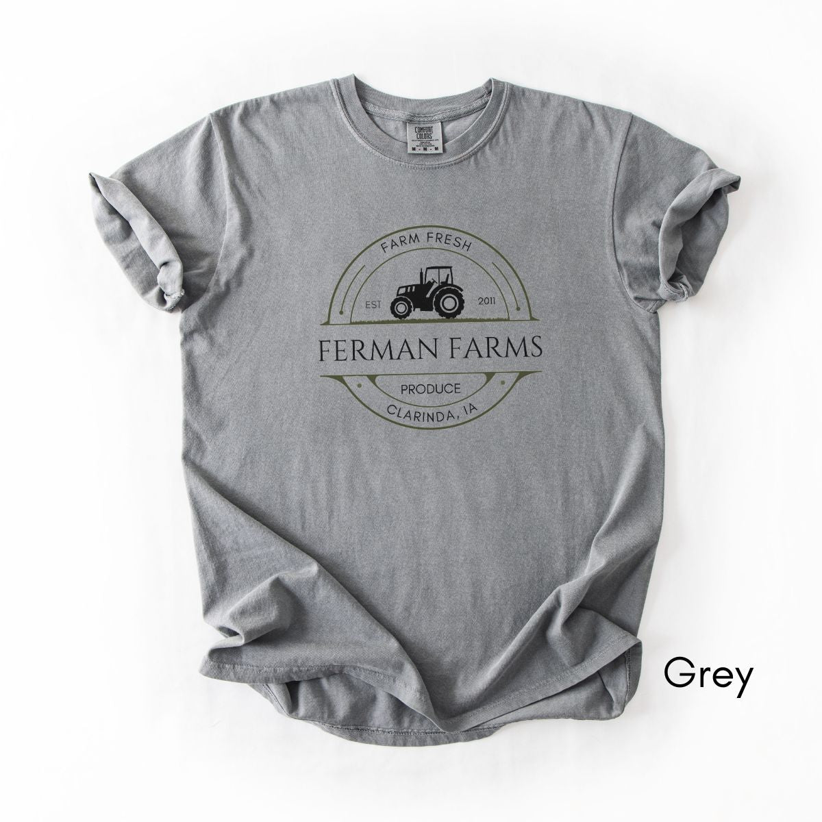 Custom Farm Tshirt Tractor Personalized Tee - Unisex T-shirt Local Produce Dealer Homesteading Tshirt Gift for Farmers
