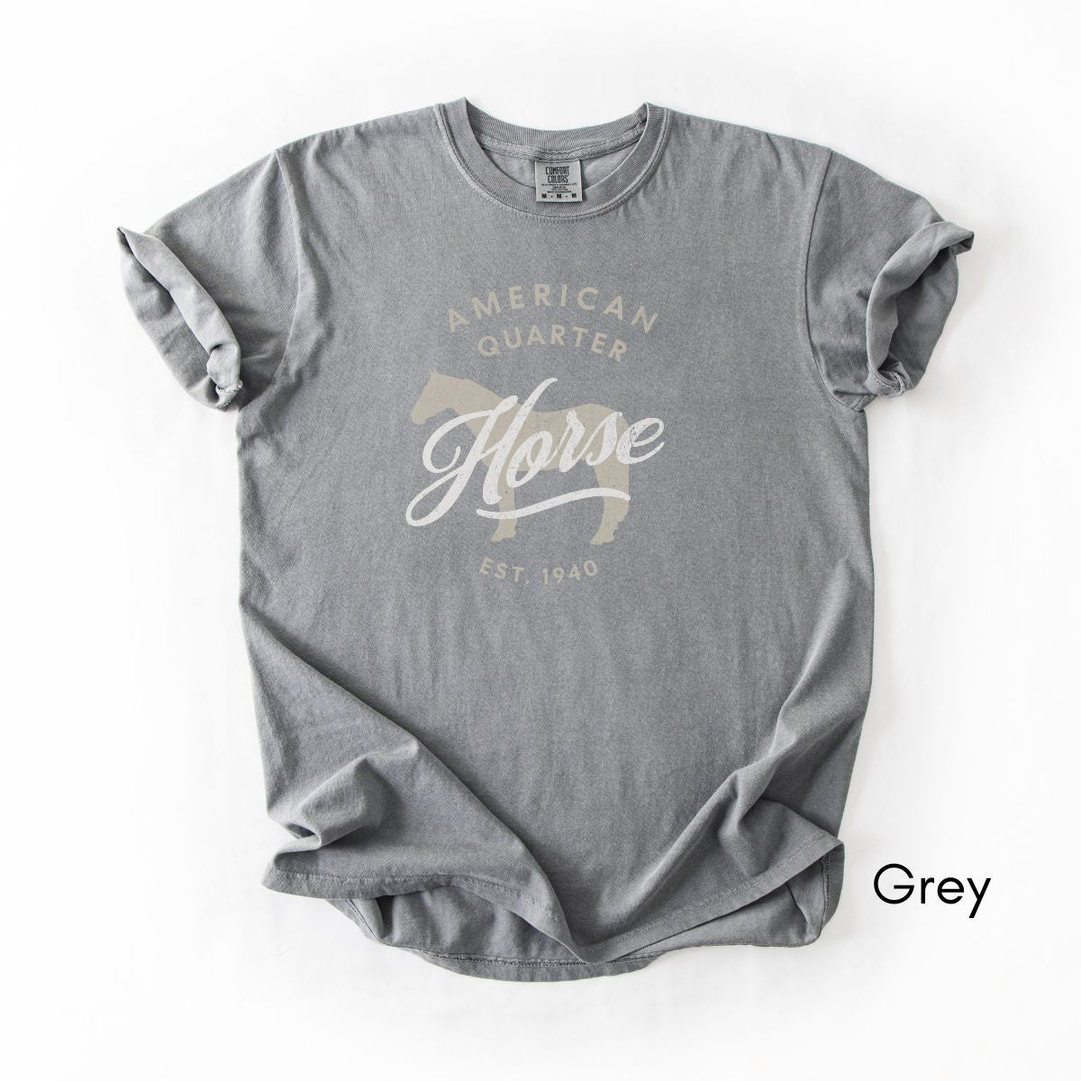 American Quarter Horse Breed Midweight Vintage Style T-Shirt