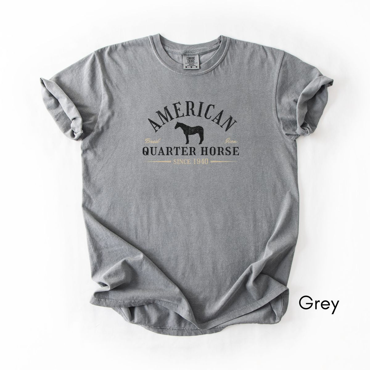 American Quarter Horse Breed Unisex Midweight Vintage Style T-Shirt