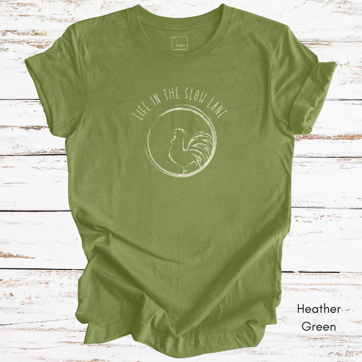 Life in the Slow Lane Rooster Unisex Jersey Light Weight T-shirt