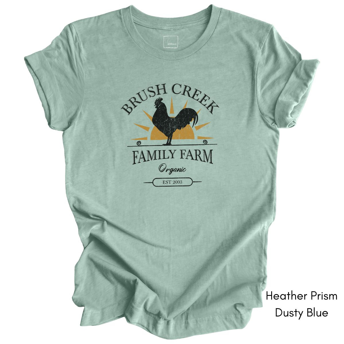 Custom Family Farm Chicken Rooster Unisex Jersey Light Weight T-shirt