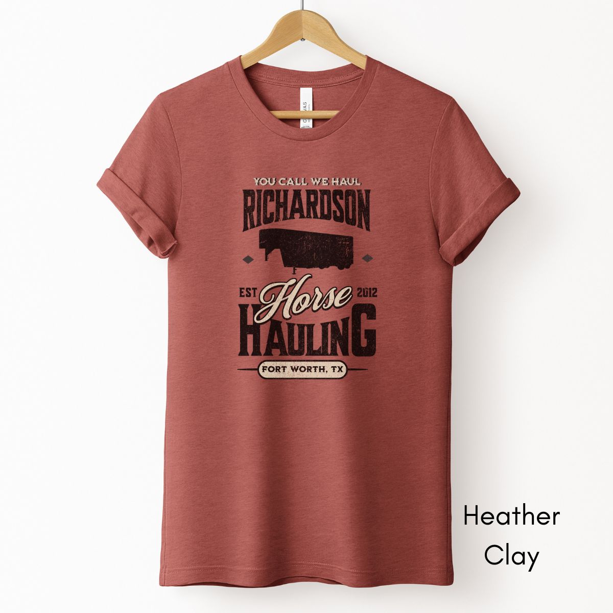 Custom Horse/Livestock Hauling tee | Local Equine Transport T-shirt | Personalized Tee | Gift for Horse Business Owner